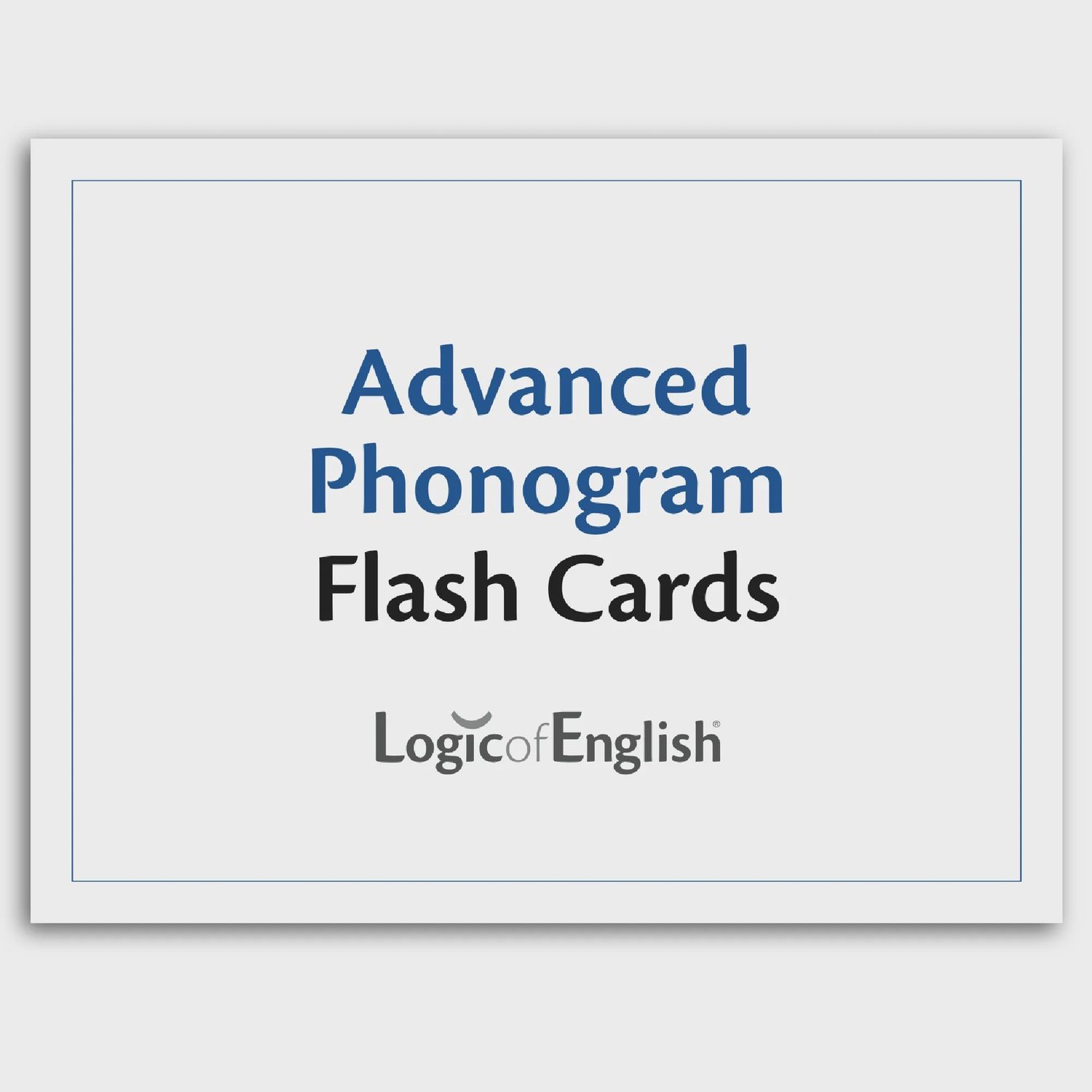 Logic of English Advanced Phonogram Flash Cards