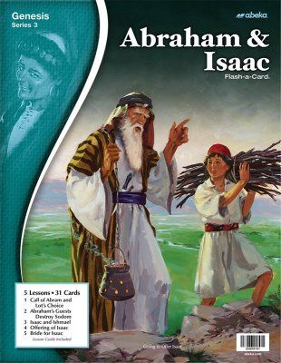 Used ABEKA FLASH A CARD: ABRAHAM &amp; ISAAC GENSIS SERIES 3