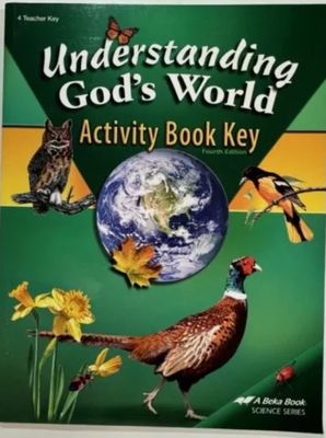 USED ABEKA  4 UNDERSTANDING GOD&#39;S WORLD ACT BK KEY 4TH ED