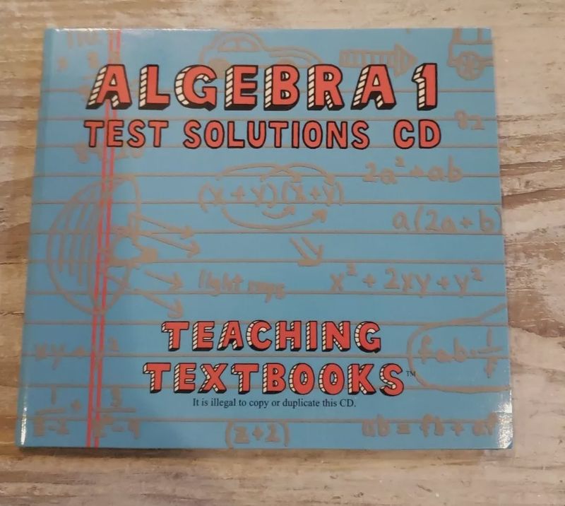 Teaching Textbooks Algebra 1 Solution Cds Teaching textbooks algebra 1 solution cds
