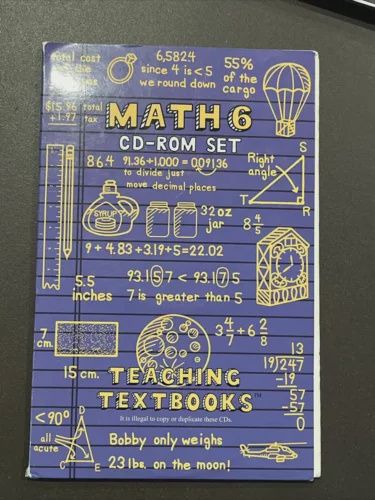 Math 6 CD Rom Set Teaching Textbooks