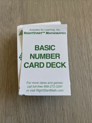 RIGHTSTART MATH BASIC  NUMBER CARD DECK