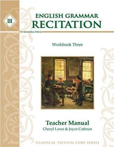 ENGLISH GRAMMAR RECITATION WORKBOOK THREE TEACHER MANUAL