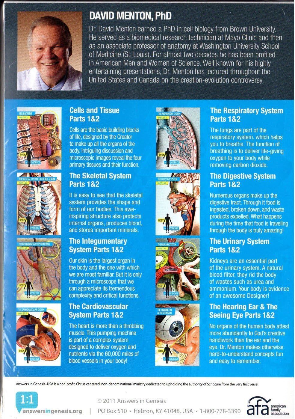 Body of Evidence: Human Anatomy Answers in Genesis, Complete Set