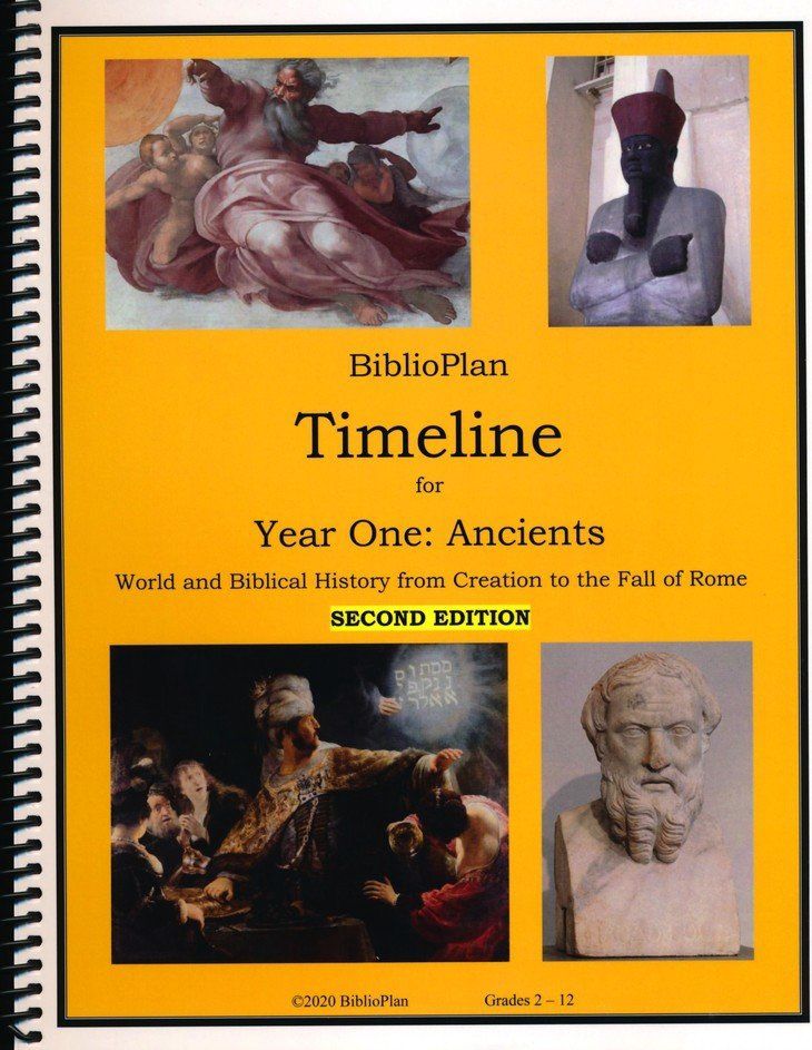 BiblioPlan Timeline for Year One: Ancient History (2nd Edition)
