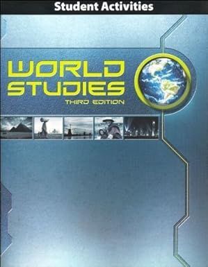 World Studies Student Activities BJU Press 3rd Ed