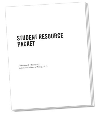 IEW STUDENT RESOURCE PACKET