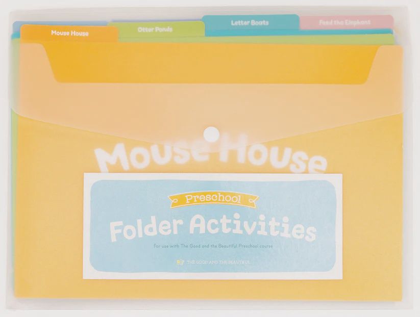 Folder Activities: Preschool Language Arts, The Good and the Beautiful