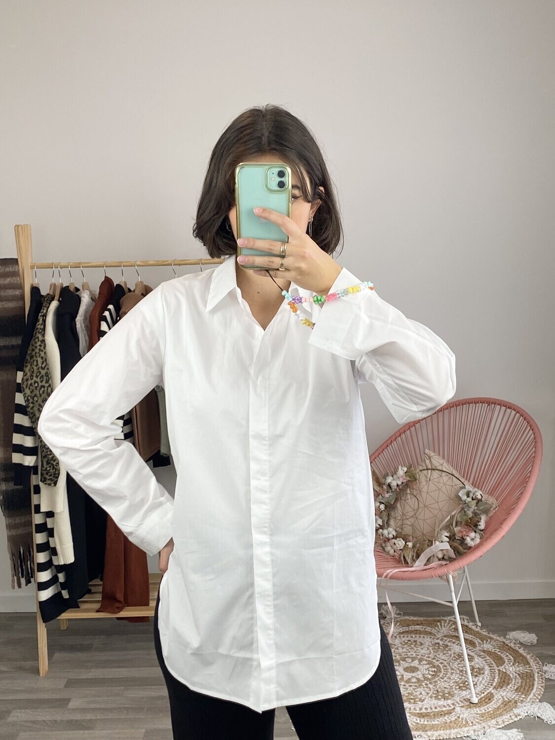 Chemise blanche oversize