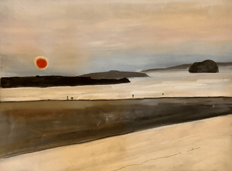 BELHAVEN RED SUN 1 (Giclee print A4)