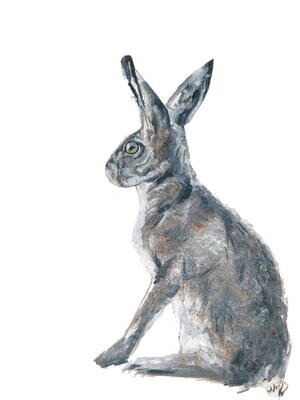 SPRING HARE signed Giclee print