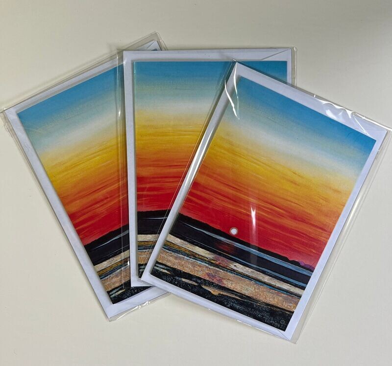 Greeting Cards BELHAVEN BEACH FIRE (3 pack)