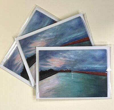 Greeting Cards EMPTY HARBOUR (3 pack)
