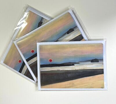 Greeting Cards BELHAVEN RED SUN 1 (3 pack)