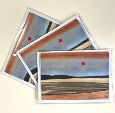 Greeting Cards BELHAVEN RED SUN 2 (3 pack)