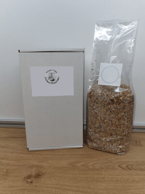 1kg Mushroom Spawn/Seed, Heat Sealed Bag