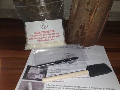 Mushroom Grow Kit Wax Premium Set for use With Dowels Shiitake Oyster Logs