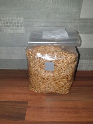 1Kg Sterile Millet Not Grain for Mushroom Spawn Filter & Injection Port, Culture