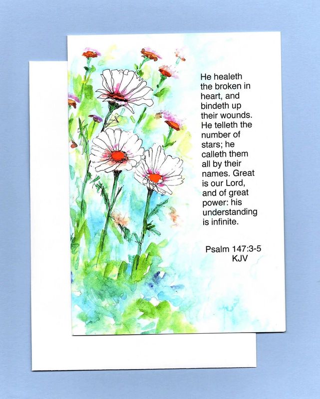 Field of Daisies Greeting Card with Envelope