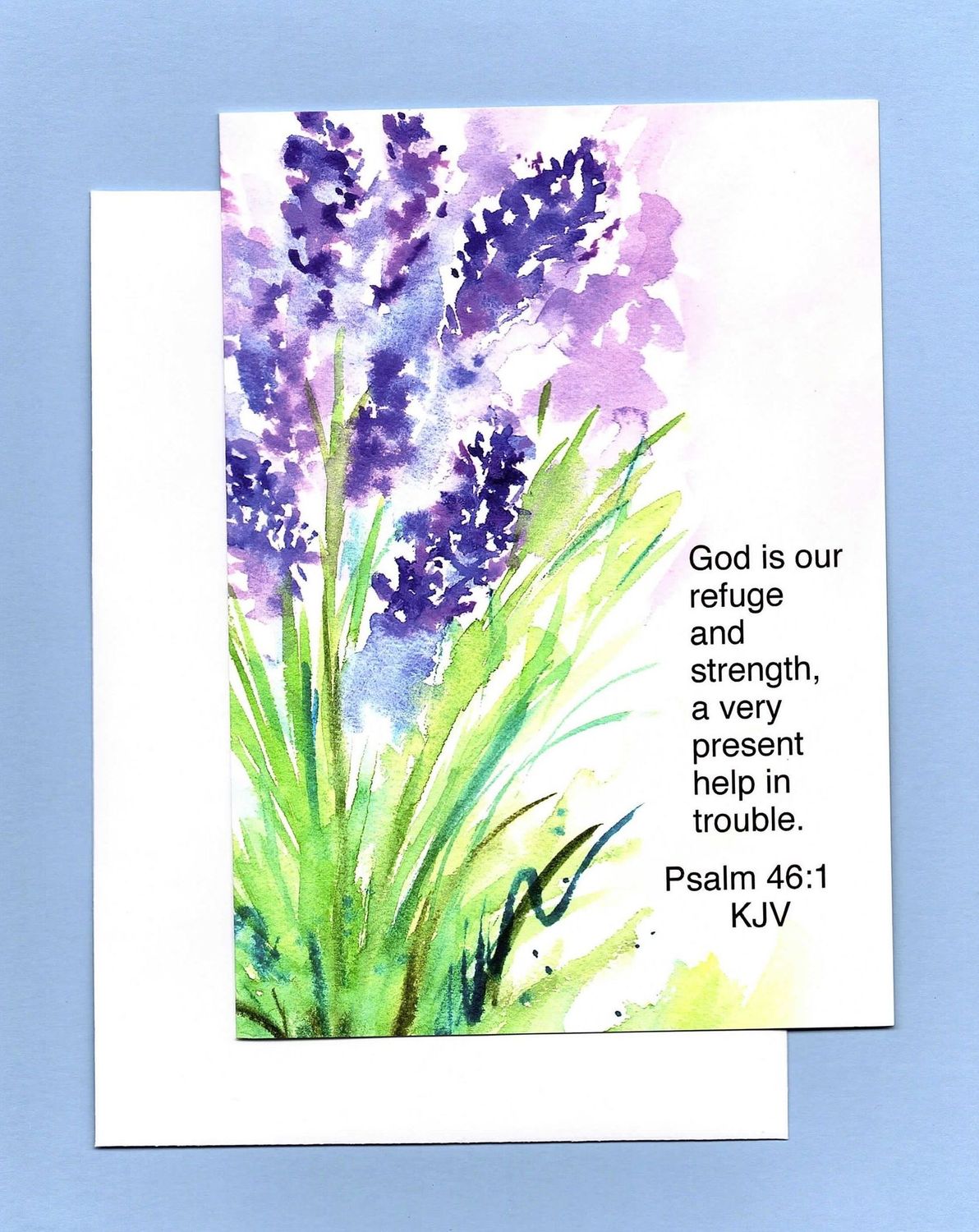 Lavender Greeting Card with Envelope