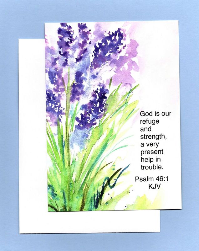 Lavender Greeting Card with Envelope