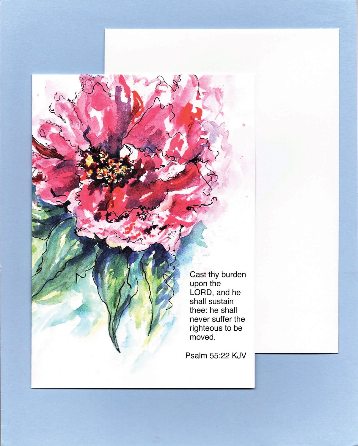 Peony Greeting Card