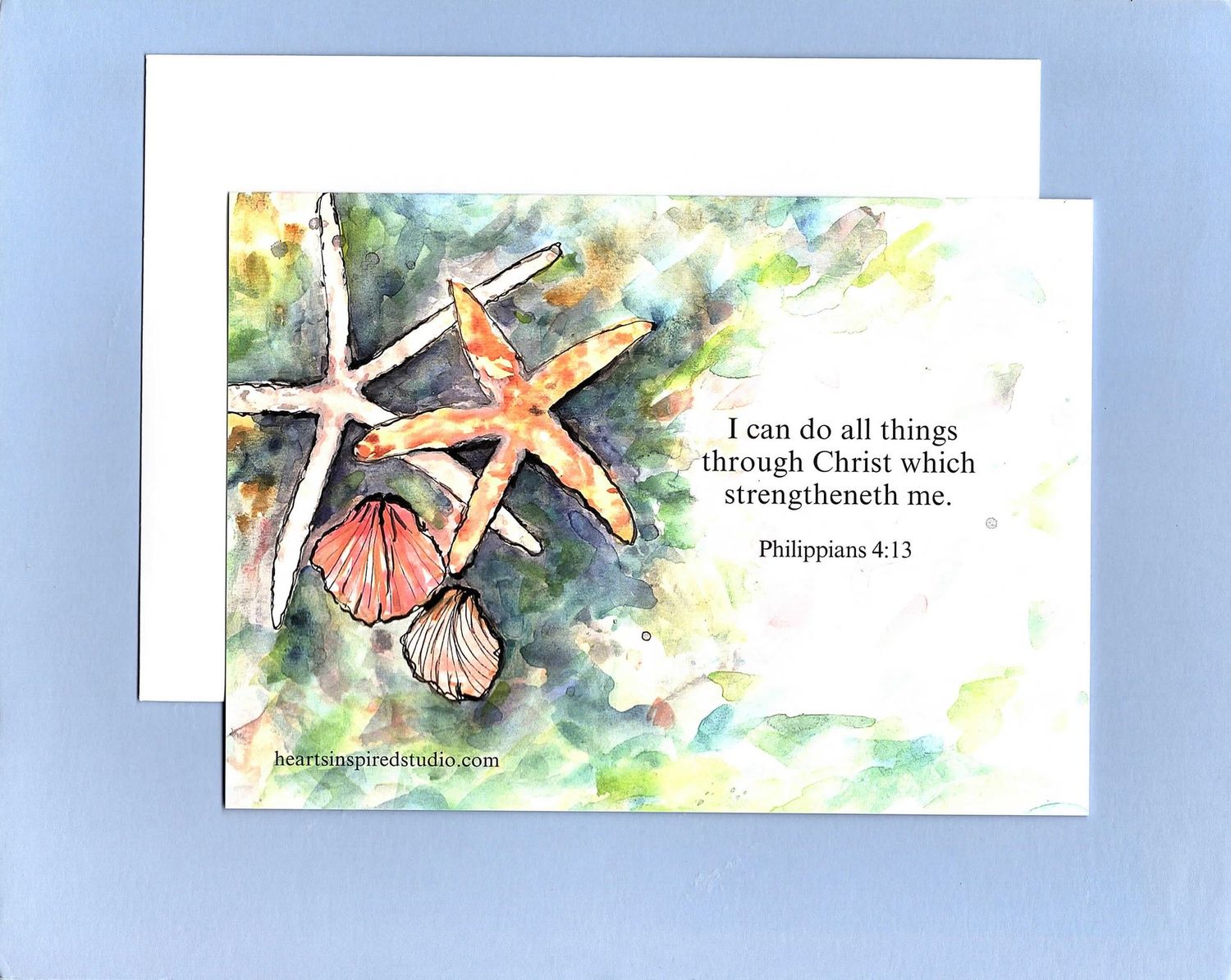 Philippians 4:13-Shells Greeting Card