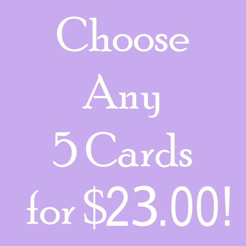 Choose Any 5 Cards for $23.00