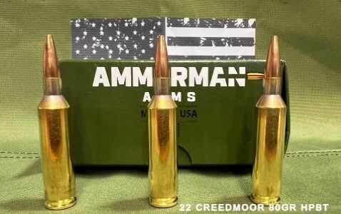 Rifle Ammunition 22 Creedmoor 80 Gr HPBT Match