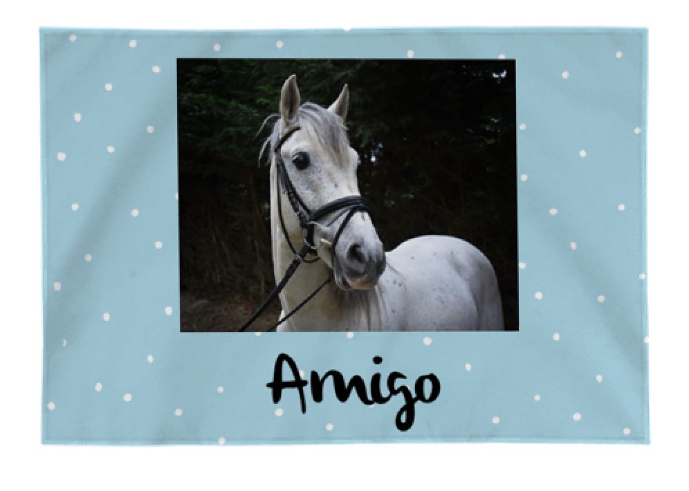 Fleecedeken met foto en naam