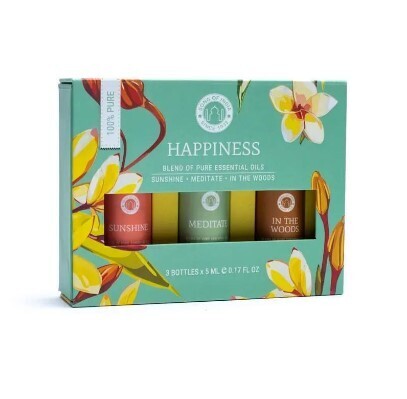Set di 3 Oli Essenziali Happiness per la Felicità 3 x 5 ml
