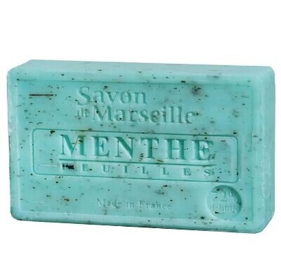 Sapone rettangolare con foglie di Menta gr 100