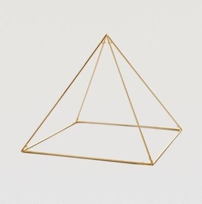 Piramide smontabile angolo evoluto dorata da cm 100 x 100
