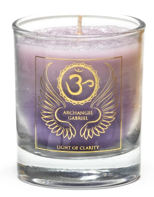 Candela votiva profumata Arcangelo Gabriele 7° Chakra