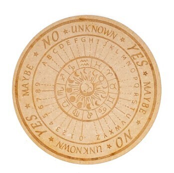 Tavola per pendolo astrologico incisa 20 cm