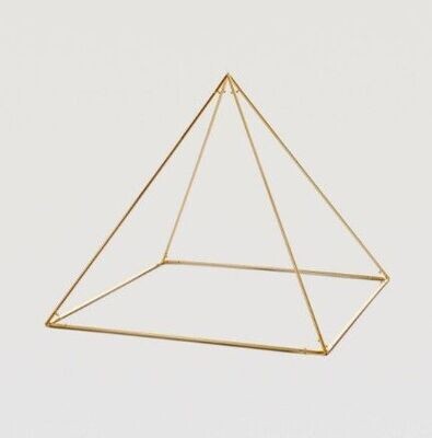 Piramide smontabile Modello Cheope dorata da cm 50 x 50 con concentratore da 5 cm