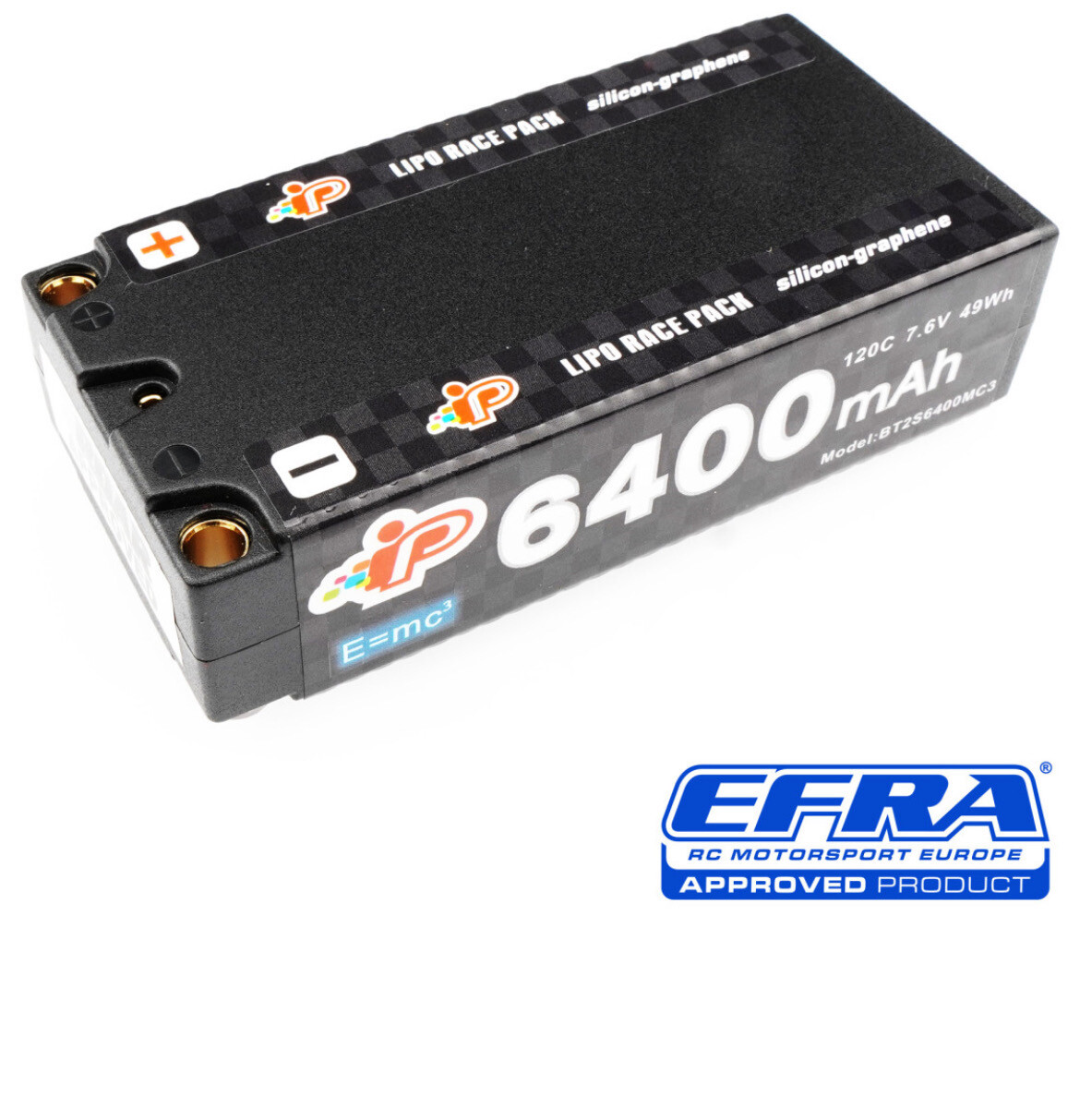 Intellect MC3 6400mAh 120C 7.6V Long Runtime Graphene Shorty Pack LiHV