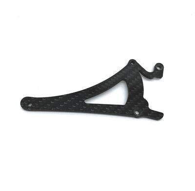 Plaque carbone bras oscillant 4mm droit '24