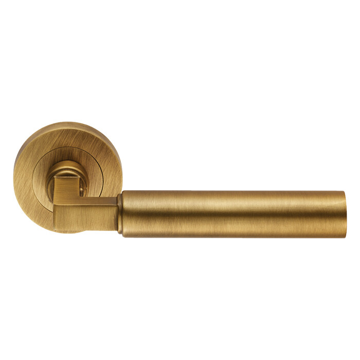Amiata Lever on Rose - Antique Brass