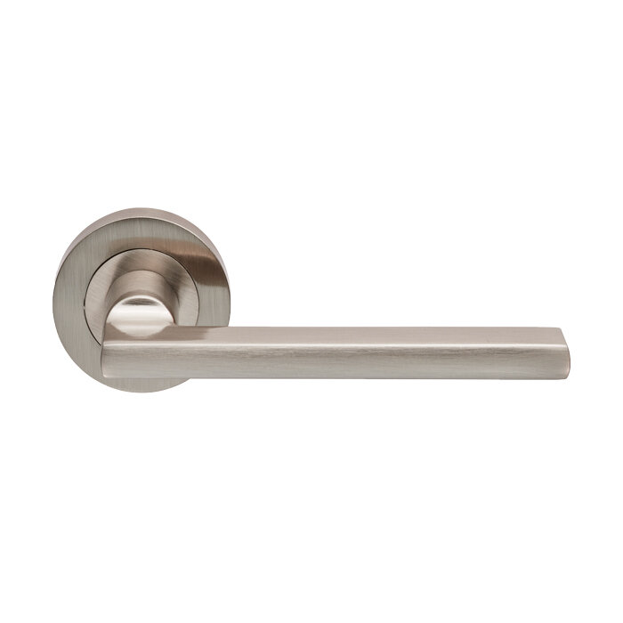 Trentino Lever on Rose - Satin Nickel