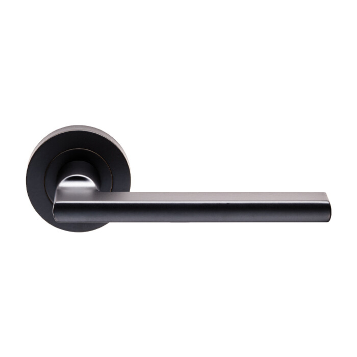 Trentino Lever on Rose - Matt Black
