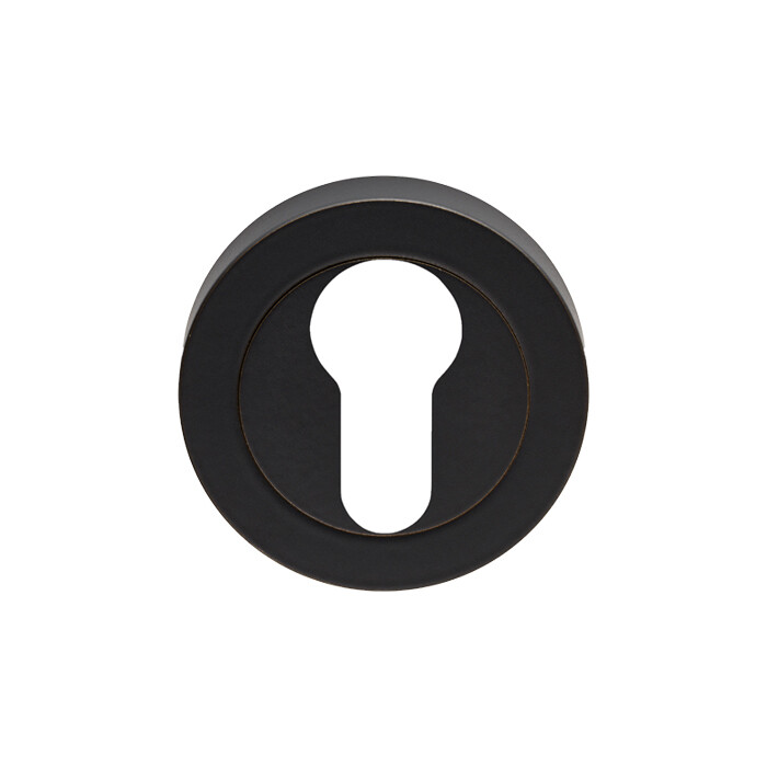 Euro Escutcheon - Matt Black