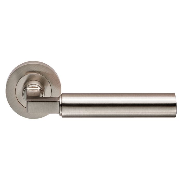 Amiata Lever on Rose - Satin Nickel