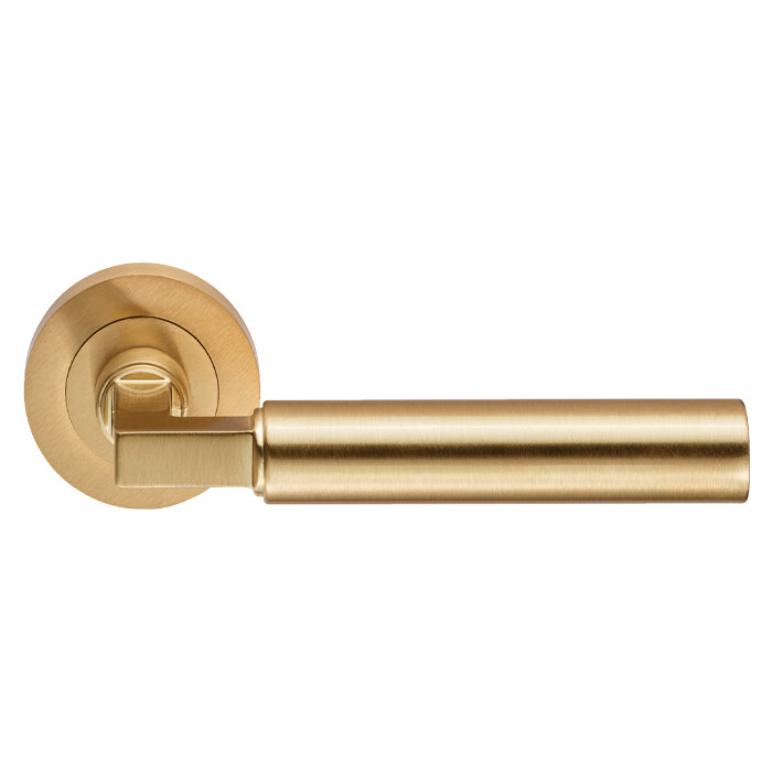 Amiata Lever on Rose - Satin Brass