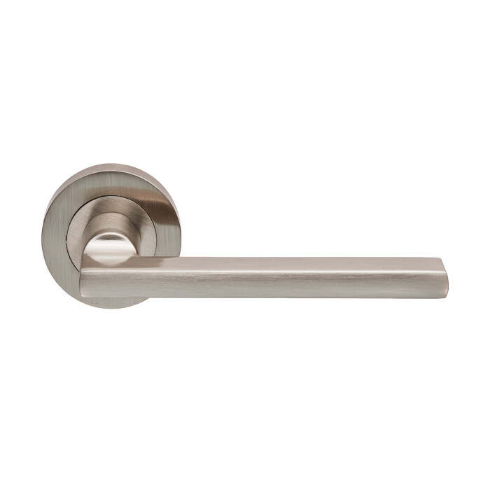 Trentino Lever on Rose - Satin Nickel