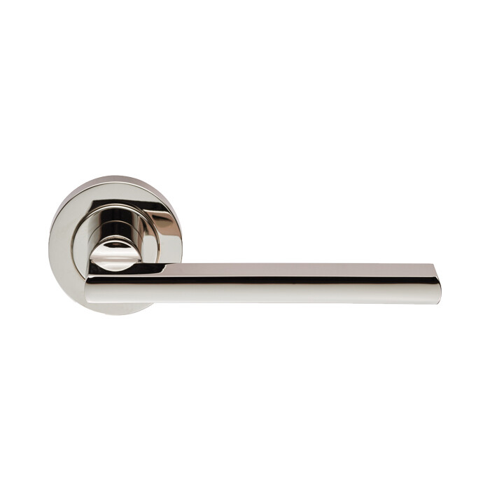 Trentino Lever on Rose - Polished Nickel