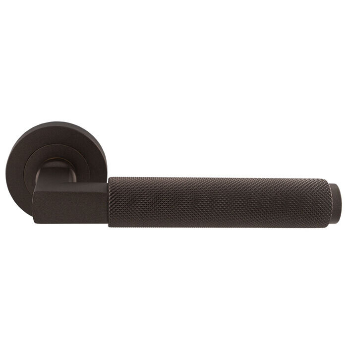 Terazzo Lever On Round Rose Matt Bronze - Matt Bronze