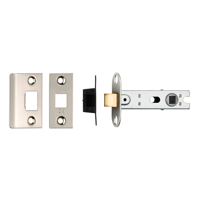 76Mm Ce B/T Tubular Mortice Latch Square Satin Nickel