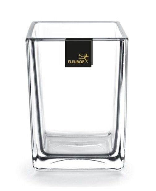 Vase 22cm hoch, rechteckig