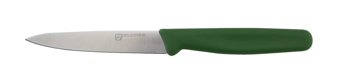 Confezione 1 pezzo COLTELLO OFFICE 10  CM MANICO VERDE